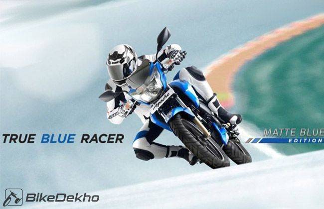 TVS Apache RTR Matte Blue Edition Introduced Officially BikeDekho