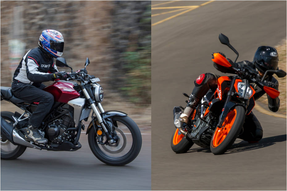 Honda CB300R Vs KTM 390 Duke Photo Gallery BikeDekho