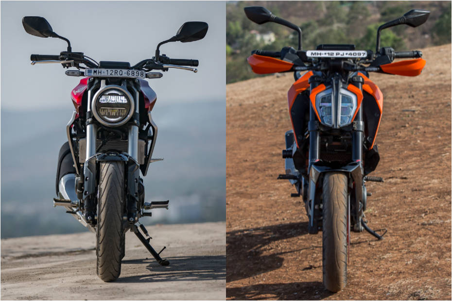 Honda Cb R Vs Ktm Duke Photo Gallery Bikedekho