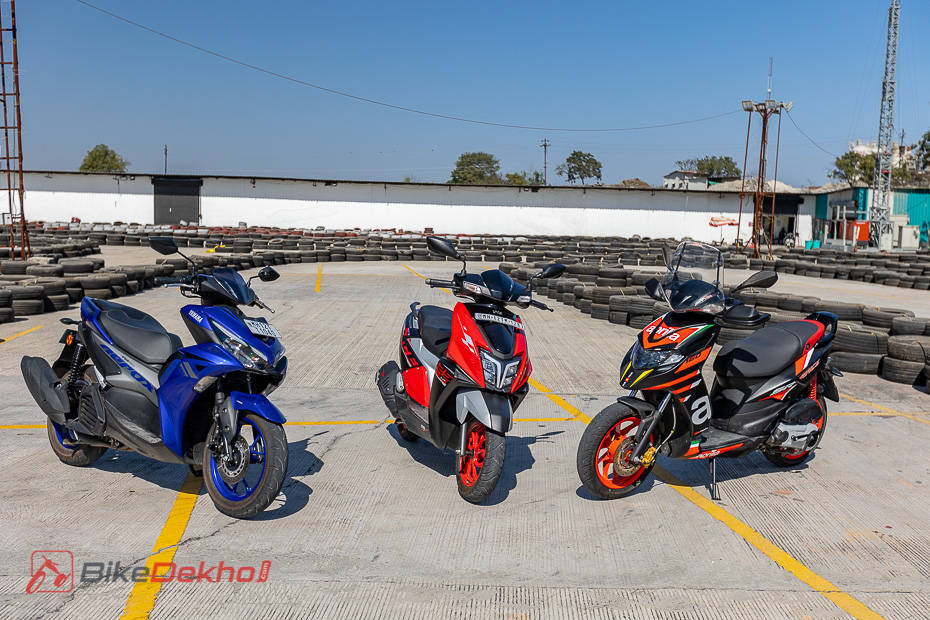 Yamaha Aerox Vs Aprilia Sr Race Vs Tvs Ntorq Race Xp