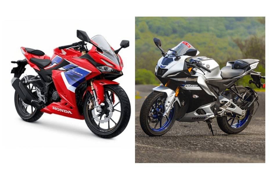 Honda Cbr R Vs Yamaha R V Photo Comparison Bikedekho