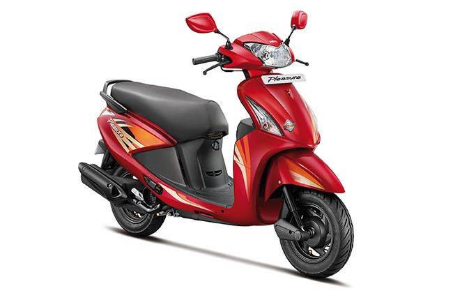 Pleasure best sale scooty colours