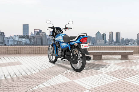 hero honda hf deluxe blue colour