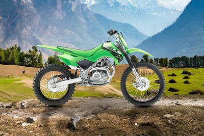 Kawasaki KLX 140R F दाईं ओर का दृश्य