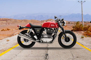 royal enfield gt red colour