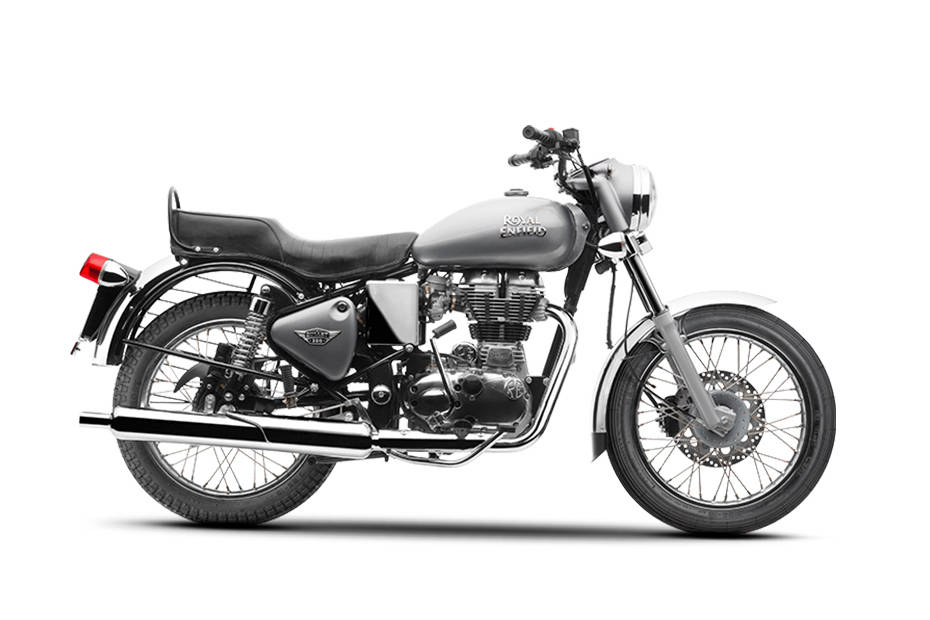 Royal enfield classic 350 silver colour on road deals price