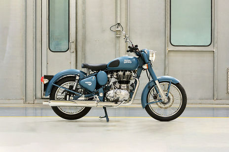 Royal Enfield Classic 500 Squadron Blue Price Images Mileage