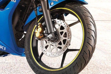 Suzuki gixxer sf 150 on sale front tyre size