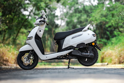 TVS iQube Electric Left Side View
