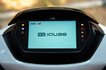 tvs iqube on road price