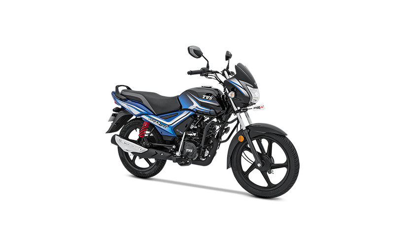 tvs star city plus black blue colour