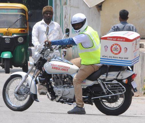 Asia s First Bike Ambulances hit the streets of Bangalore BikeDekho