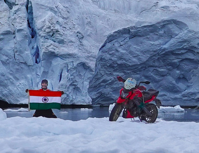 Bajaj Dominar Concludes 51,000km Journey In Antarctica Bajaj Dominar Concludes 51,000km Journey In Antarctica