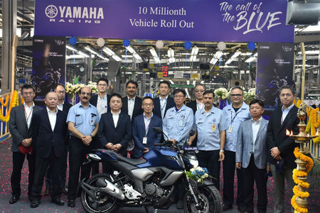 Yamaha India Achieves 10 Million Production Milestone Yamaha India Achieves 10 Million Production Milestone