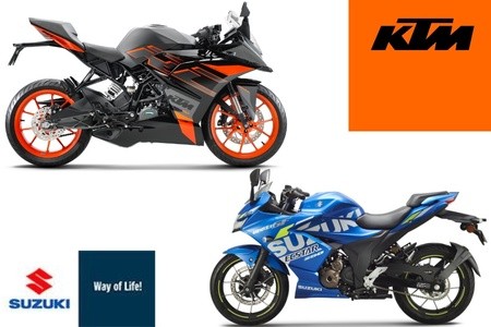 KTM RC 200 vs Suzuki Gixxer SF 250: Spec Comparison KTM RC 200 vs Suzuki Gixxer SF 250: Spec Comparison