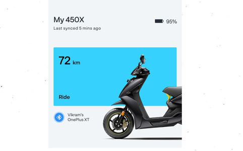 Ather 450X Now Gets Bluetooth-enabled Music And Call Control Ather 450X Now Gets Bluetooth-enabled Music And Call Control