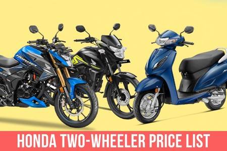 Honda Two-wheeler Price List For July: Activa, Shine, Hornet 2.0, H’ness CB350 And More