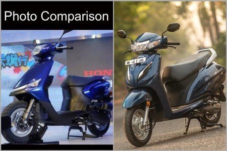 Honda NS110L vs Honda Activa 6G: Photo Comparison Honda NS110L vs Honda Activa 6G: Photo Comparison