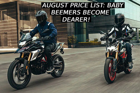 BMW Bikes Price List For August 2021: BMW G 310 R, G 310 GS Prices Hiked