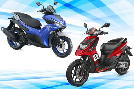 Yamaha Aerox 155 Vs Aprilia SR 160: Photo Comparison Yamaha Aerox 155 Vs Aprilia SR 160: Photo Comparison