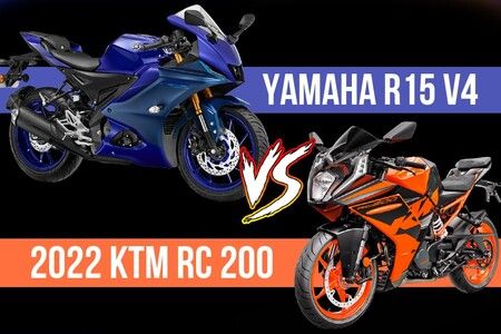 2021 Yamaha R15 Version 4.0 vs KTM RC 200: Photo Comparison
