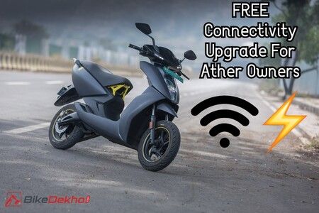Ather 450X, 450 Plus, And 450 Get Free Connectivity Upgrade 