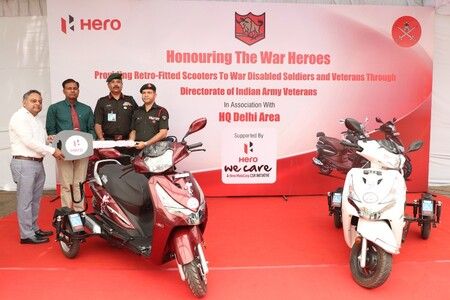 Real Heroes From Army Presented With Modified Hero Destini 125