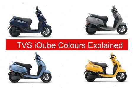 2022 TVS iQube: Colours Explained
