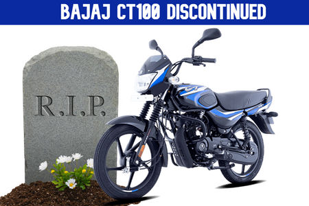 Bajaj CT100 Discontinued In India