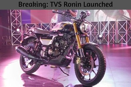 Breaking: TVS Ronin Launched In India At Rs 1,49,000