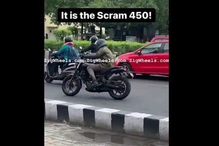 EXCLUSIVE: Royal Enfield Scram 450 Spotted Testing In India