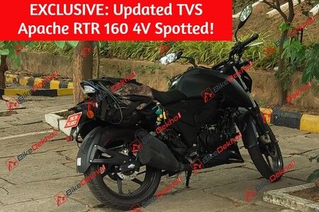 EXCLUSIVE: Updated TVS Apache RTR 160 4V Spied
