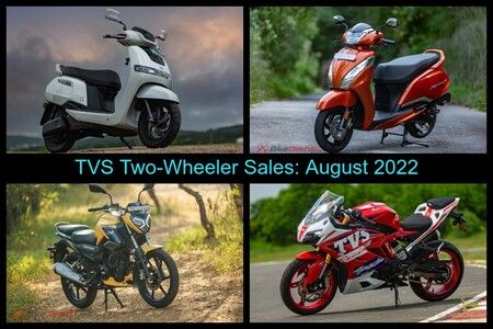 TVS Two-Wheeler Sales For August 2022: Apache Series, Jupiter Range And More