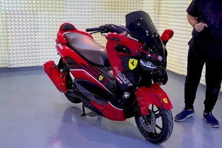 Here’s What The Yamaha NMax 155 Would Look Like If It Were Made In China, Wrapped In A Bright Red Ferrari Livery