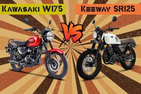 Keeway SR125 vs Kawasaki W175: Compared in 13 Images
