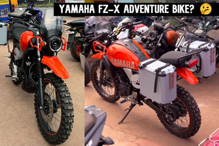 This Modified Yamaha FZ-X Adventure Bike Looks Like A Royal Enfield Himalayan
