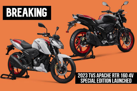 BREAKING: 2023 TVS Apache RTR 160 4V Special Edition Launched At Rs 1,30,090