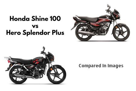 Honda Shine 100 Vs Hero Splendor Plus: Differences Explained in 8 Pics