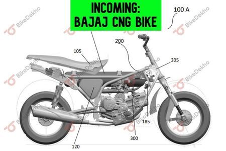 Bajaj CNG Bike Details Leaked Via Patent Images
