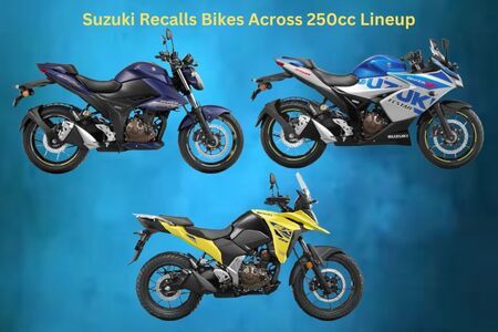 Suzuki Recalls Bikes Across Its 250cc Lineup: Gixxer 250, Gixxer SF 250 And V-Strom SX Affected 