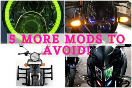 Weird, Wacky, And Dangerous: 5 More Two Wheeler Modifications To Avoid