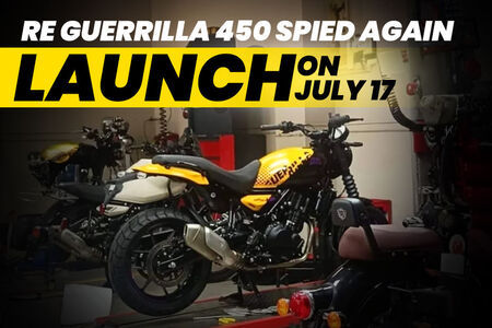 Royal Enfield Guerrilla 450 Spied Again, Launch On July 17