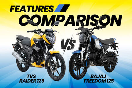TVS Raider 125 vs Bajaj Freedom 125 CNG Bike: Features Compared