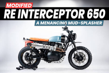 Royal Enfield Interceptor 650 Modified Into A Menacing Scrambler