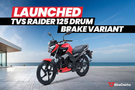 BREAKING: TVS Raider 125 Drum Brake Variant Launched