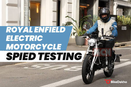 Royal Enfield Electric Bike Spied Testing