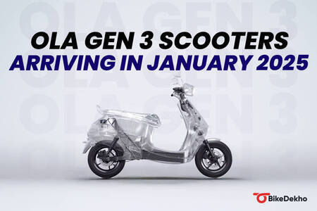 Ola S1 Gen 3 Electric Scooters Arriving In January 2025