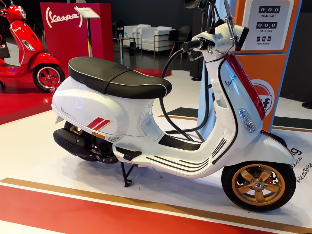 New Vespa Racing Sixties Scooter Unveiled At Auto Expo 2020 New Vespa Racing Sixties Scooter Unveiled At Auto Expo 2020