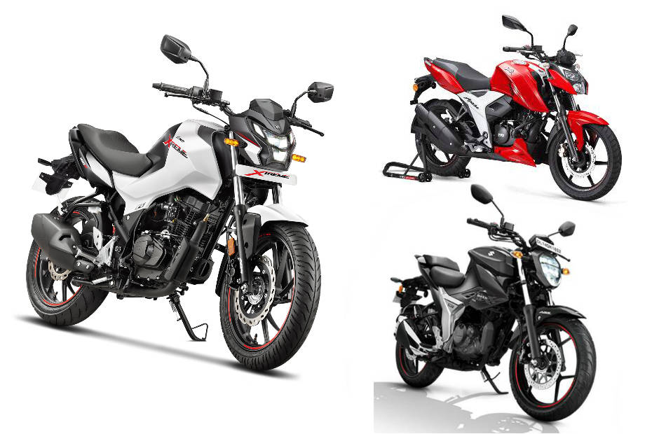 Hero Xtreme 160r Vs Suzuki Gixxer Bs6 Vs Tvs Apache Rtr 160 4v Bs6 Spec Comparo Bikedekho