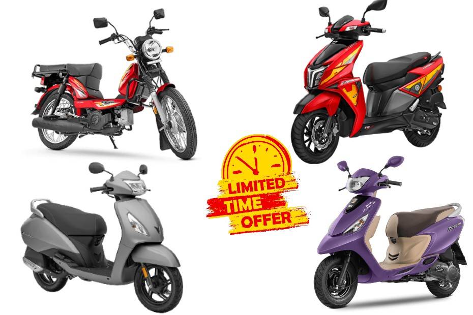 TVS XL100 Jupiter NTorq Pep Plus Zest July 2021 Offers BikeDekho